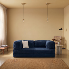 Marineblaues Poufudic-Sofa