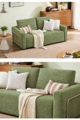 Green Bouclé Sofa
