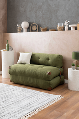 Ölgrünes Doppel-Megano-Sofa