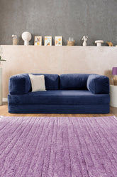 Navy Blue Poufudic Sofa