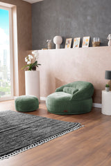 Wassergrüner Felix XL Pouf