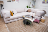Poufudic L Shaped Corner Sofa Off White / Bone