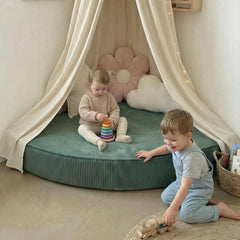 Water Green Poufudic Kids Corner Sofa