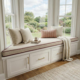 Custom Trapezoid Bench Cushion – Made to Measure Window Seat Cushion – Angled Bay Window Cushion – Removable Cover, Trapezium Bench Cushions