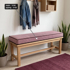 Dacron wrapped foam bench seat