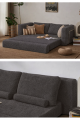 Anthracite Bouclé Sofa