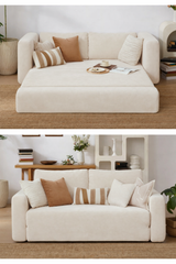 Off White Bouclé Sofa