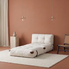 White Single Megano Sofa