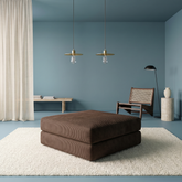 Pouf ottoman marron