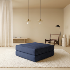 Navy Blue Ottoman