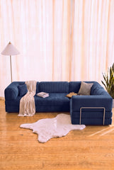 Poufudic Ecksofa in L-Form Beige