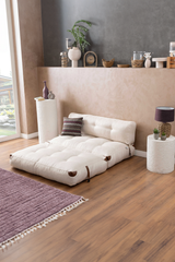 Weißes Doppelsofa Megano