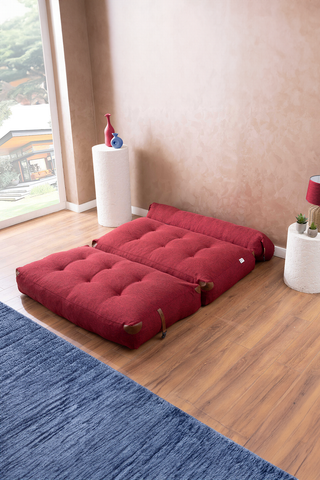 Maroon Double Megano Sofa