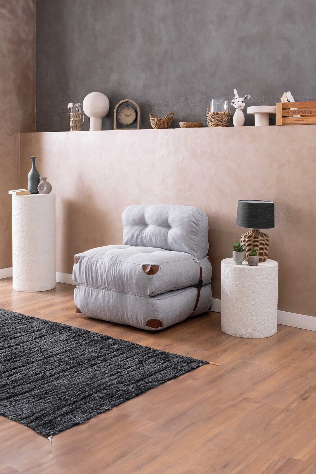 Light Grey Single Megano Sofa