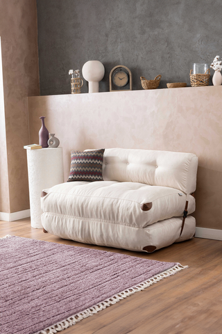 White Double Megano Sofa