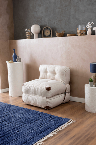 White Single Megano Sofa