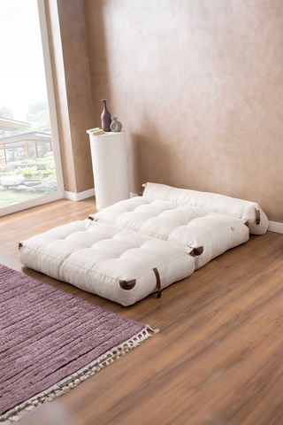 White Double Megano Sofa