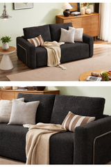 Anthracite Bouclé Sofa