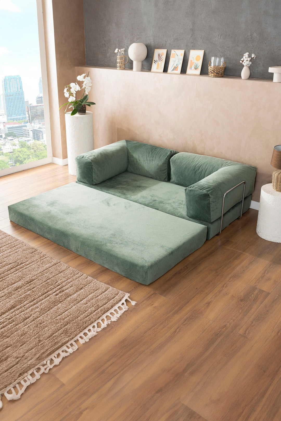 Water Green Teddy Sofa