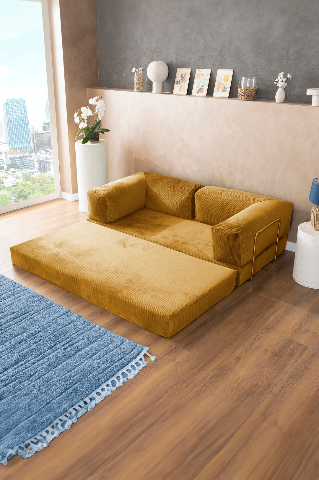 Mustard Teddy Sofa