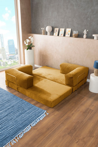 Mustard Teddy Sofa