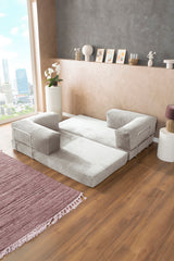 Weißes Poufudic Sofa