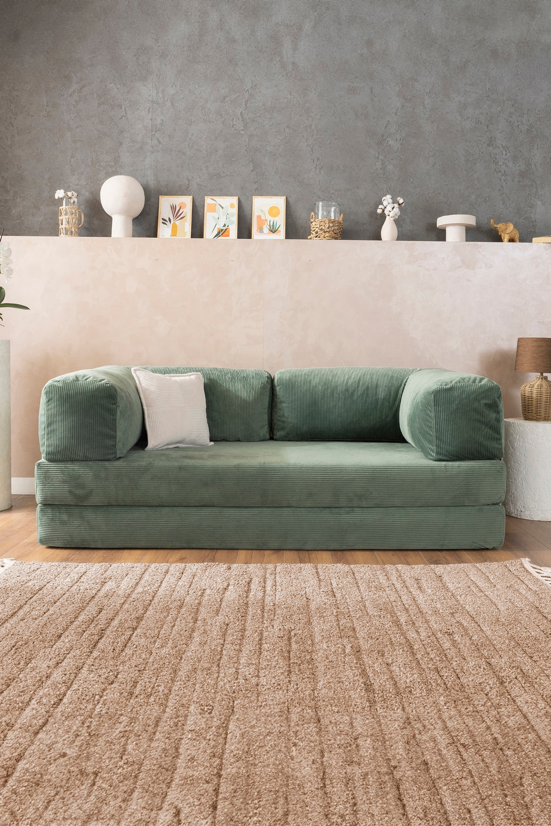 Water Green Teddy Sofa