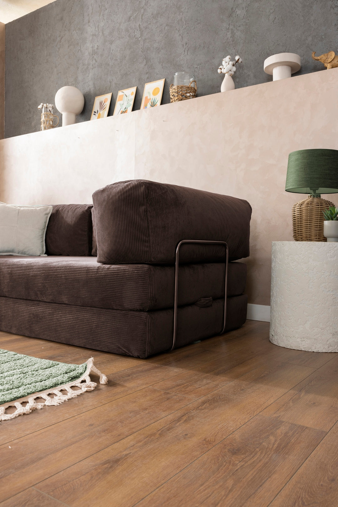 Brown Teddy L Sofa