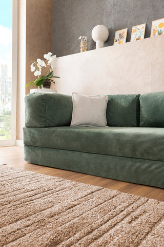 Water Green Teddy L Sofa