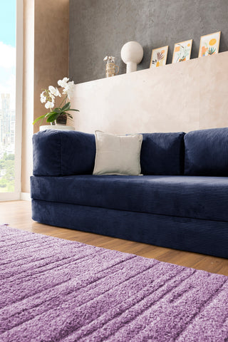 Navy Blue Teddy Sofa