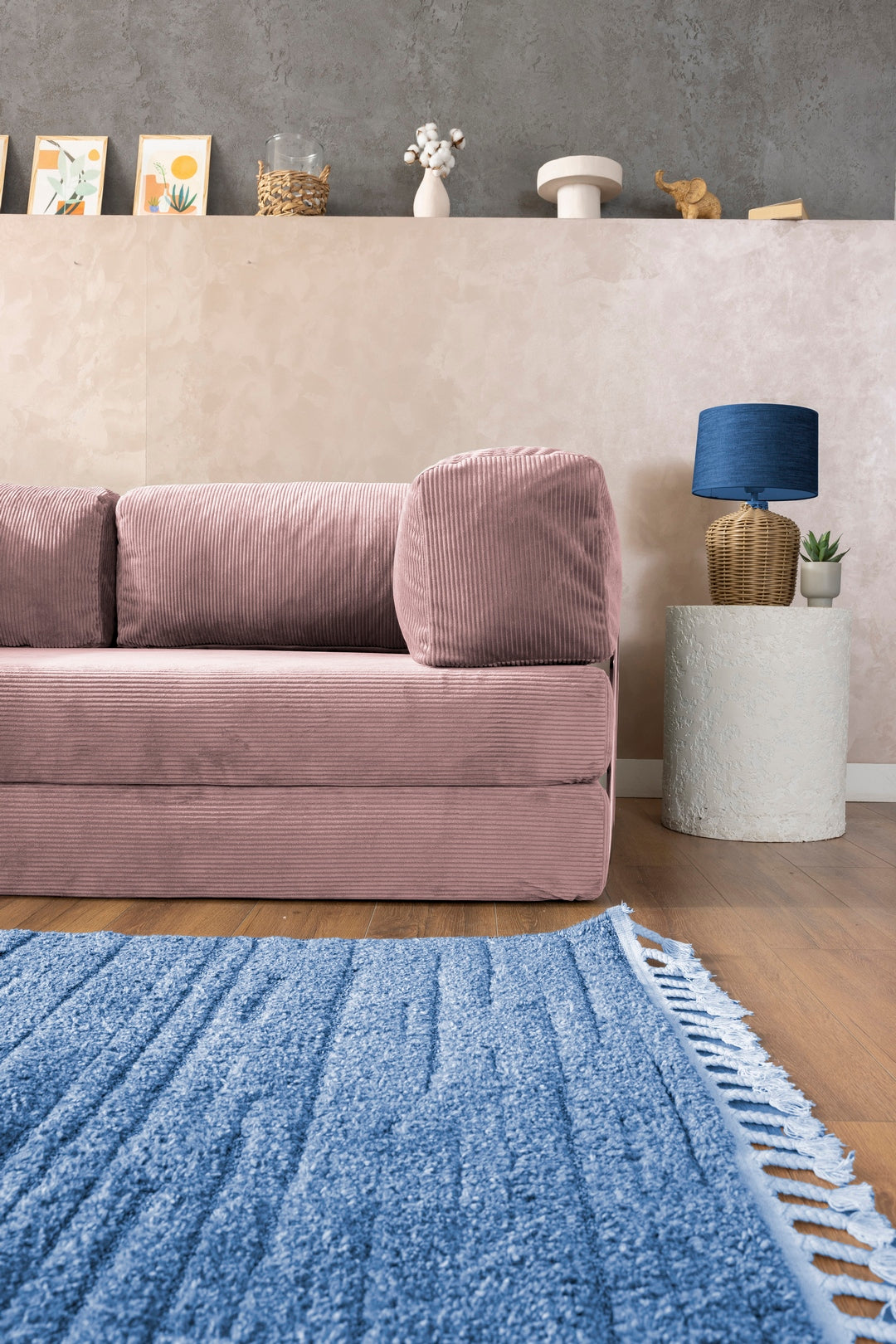 Pink Poufudic L Sofa