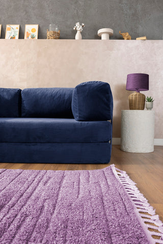 Navy Blue Teddy Sofa