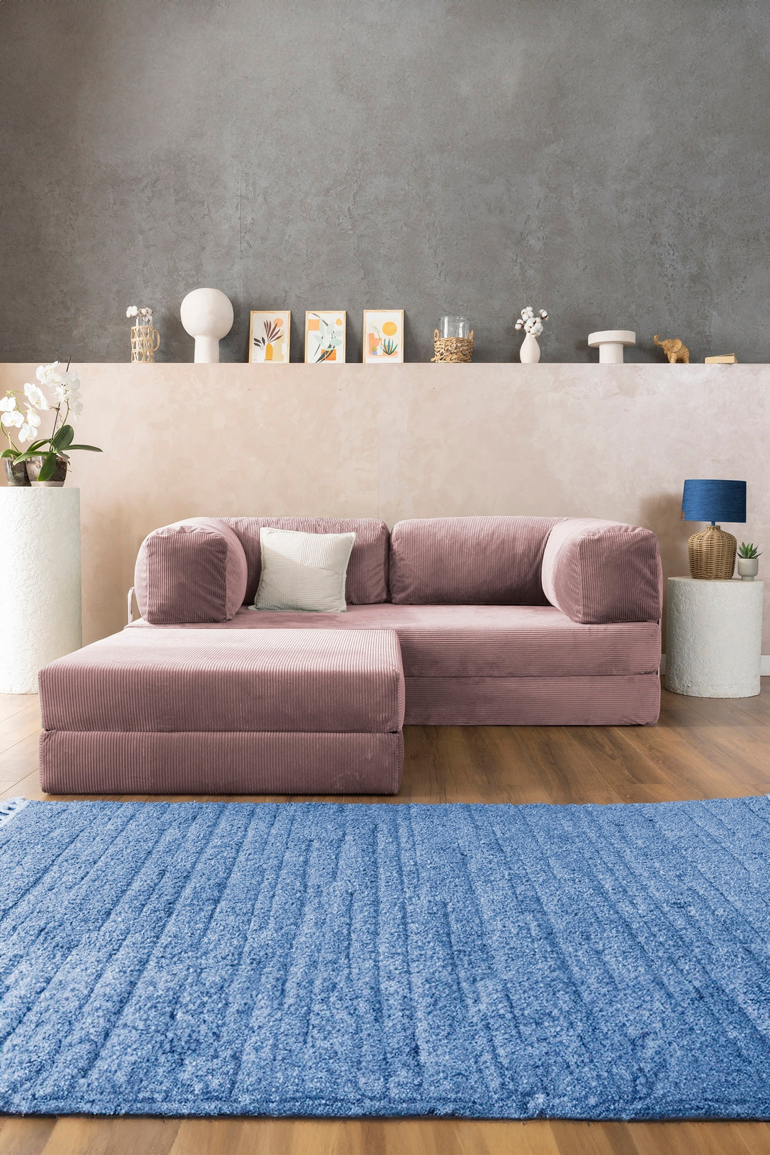Pink Poufudic L Sofa