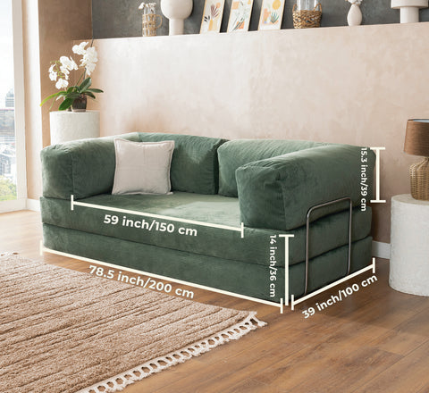 Water Green Teddy Sofa