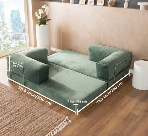 Water Green Teddy Sofa