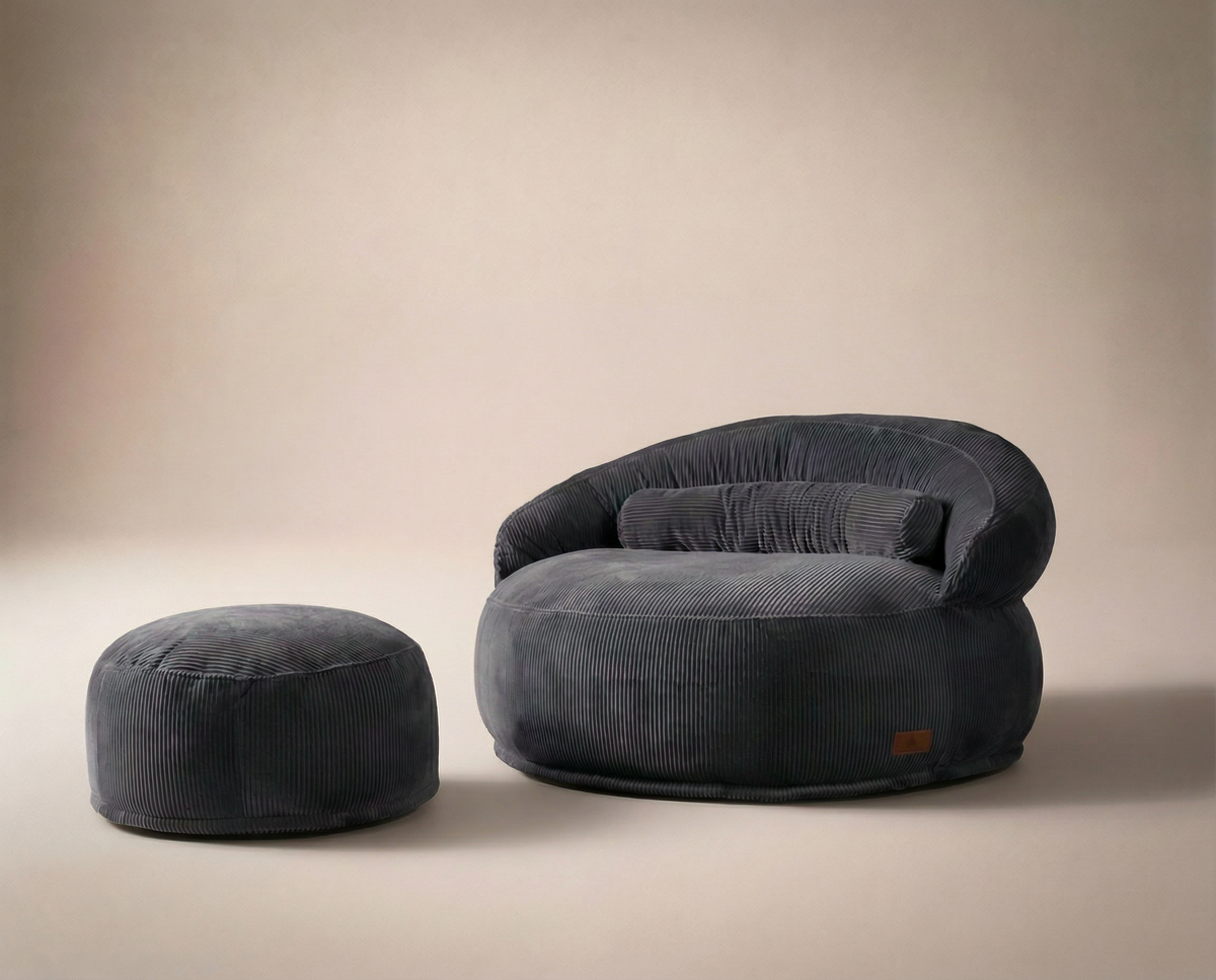 Anthrazit Felix XL Pouf
