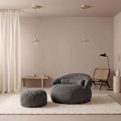 Anthracite Felix XL Pouf