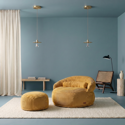 Mustard Felix XL Pouf