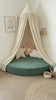 Water Green Kids Corner Floor Sofa – Corduroy Upholstered Floor Seating for Playroom