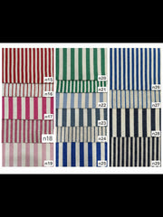 Striped Cotton Bench Cushion With Foam, Window Seat Cushion, Natural Reading Nook Cushion, 2-5" Thickness Floor Cushion, Daybed Cushion