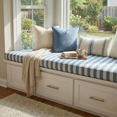 Custom Trapezoid Bench Cushion – Made to Measure Window Seat Cushion – Angled Bay Window Cushion – Removable Cover, Trapezium Bench Cushions