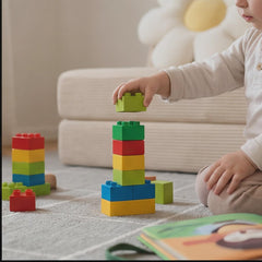 Play couch base cushion and triangle backrest