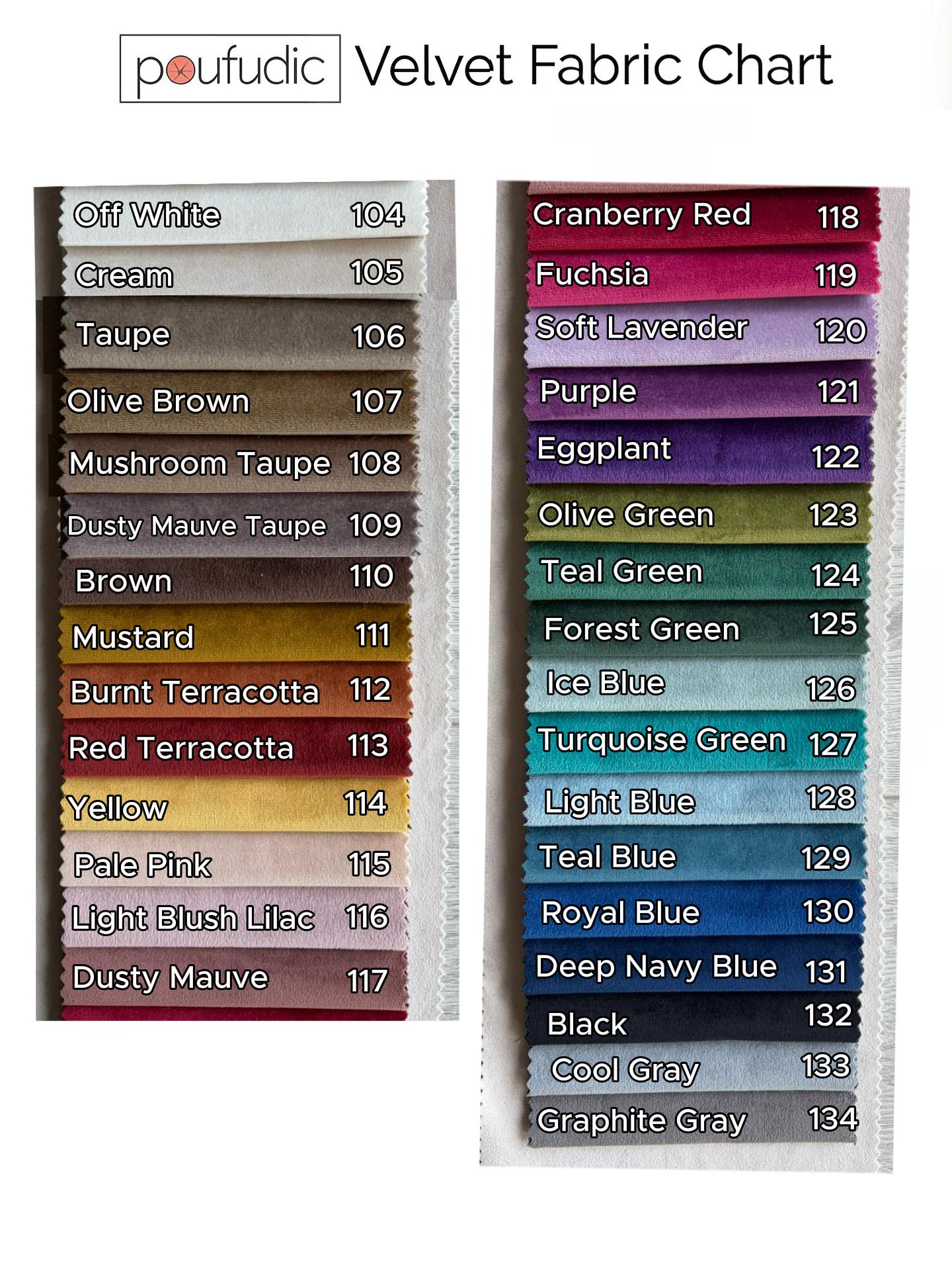 fabric colour chart