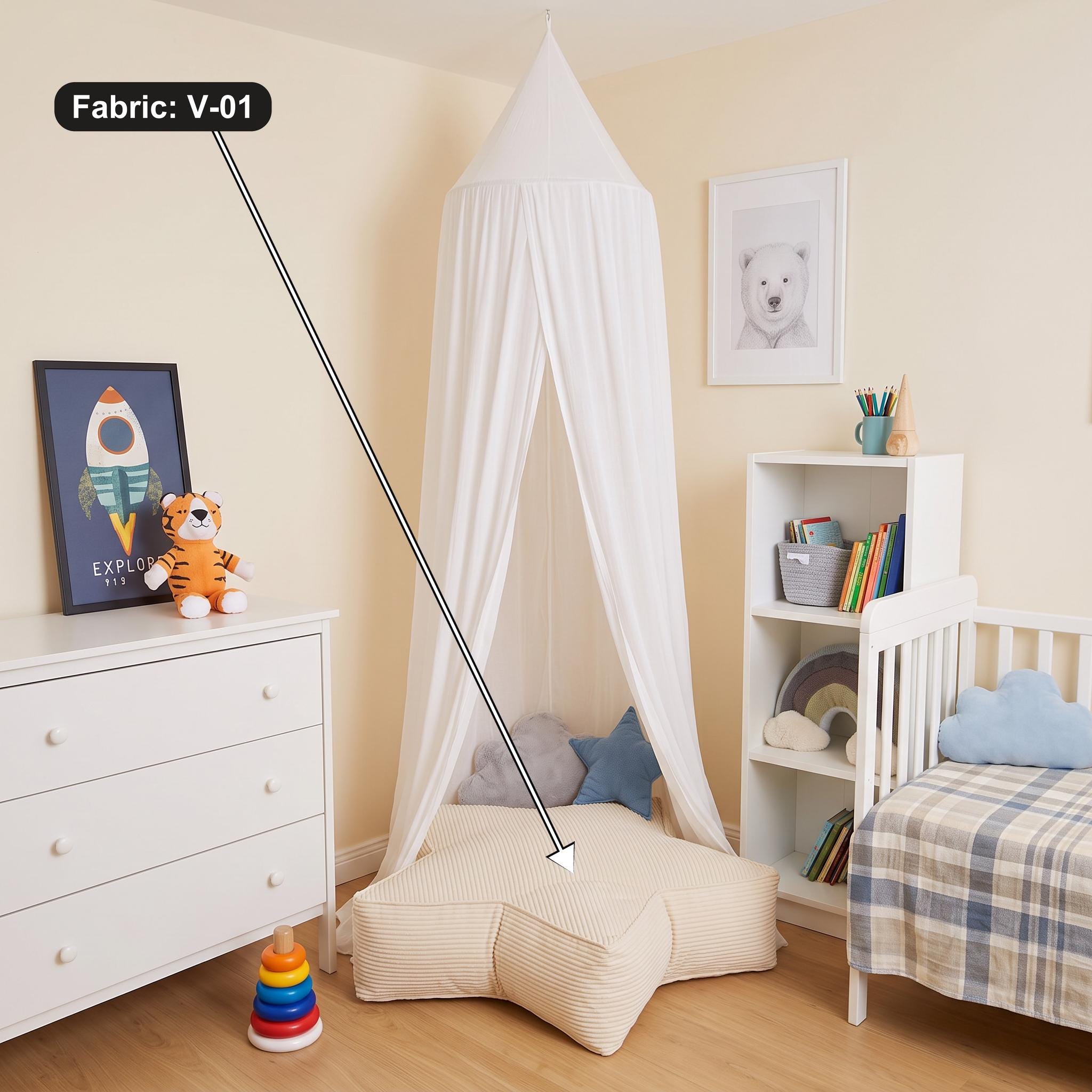 Star cushion with kids