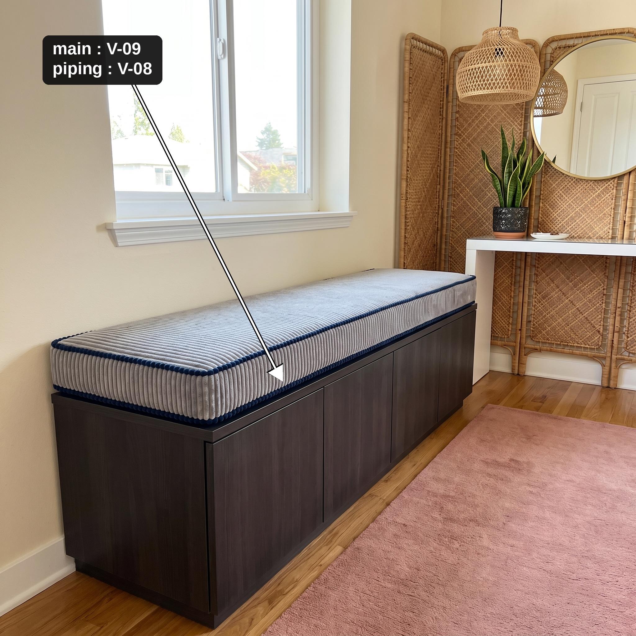 Bench cushion measuring guide