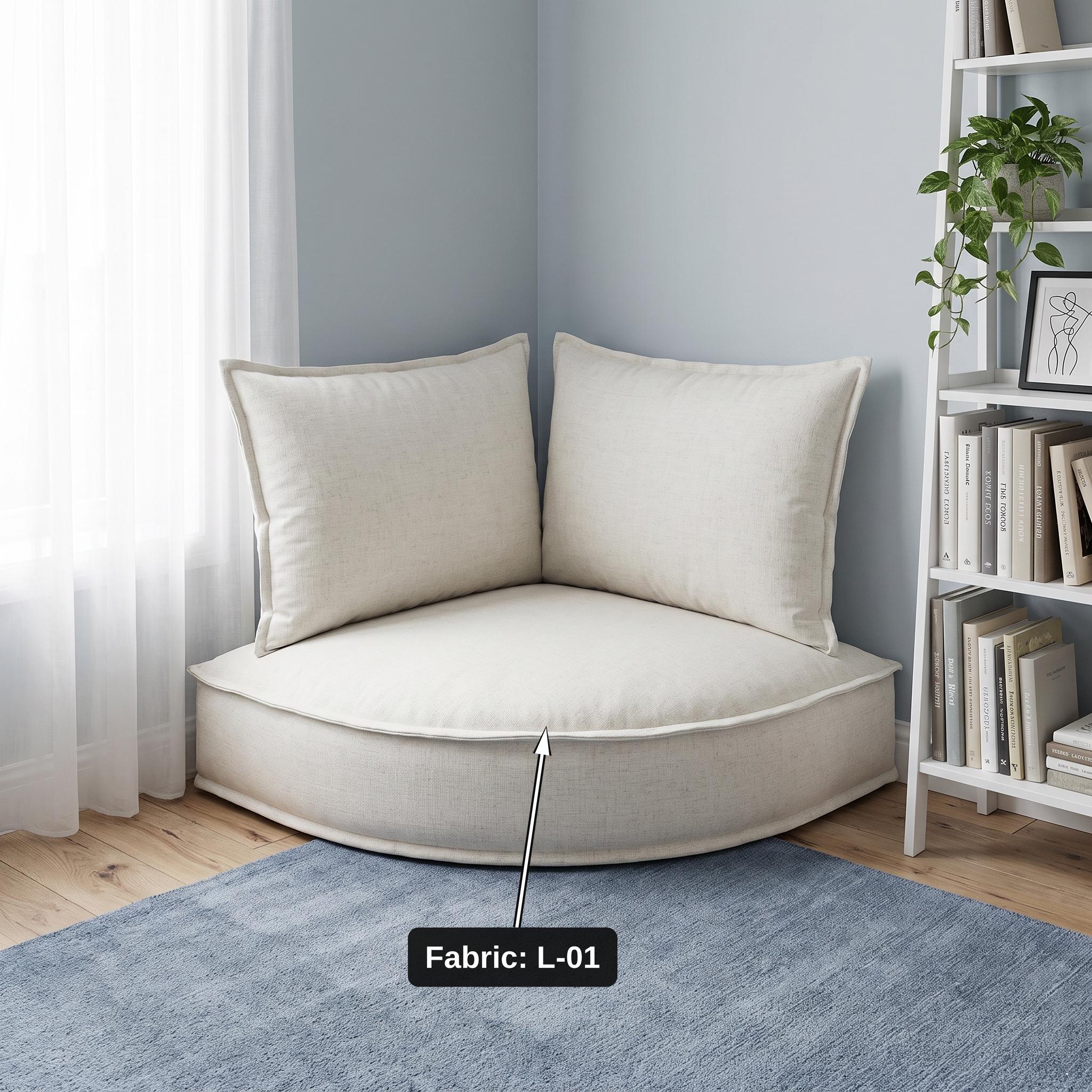 Corner cushion set complete view