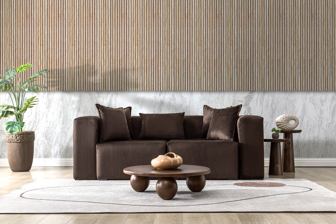 Modern Cloud Sectional Couches for Living Room, Orange Modular Sofa with Ottoman, No Assembly Needed, L Shaped Sectional Couch, Boneless Chaise Lounge