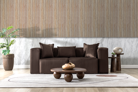 Modern Cloud Sectional Couches for Living Room, Orange Modular Sofa with Ottoman, No Assembly Needed, L Shaped Sectional Couch, Boneless Chaise Lounge