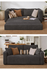 Anthracite Bouclé Sofa