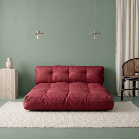 Maroon Double Megano Sofa